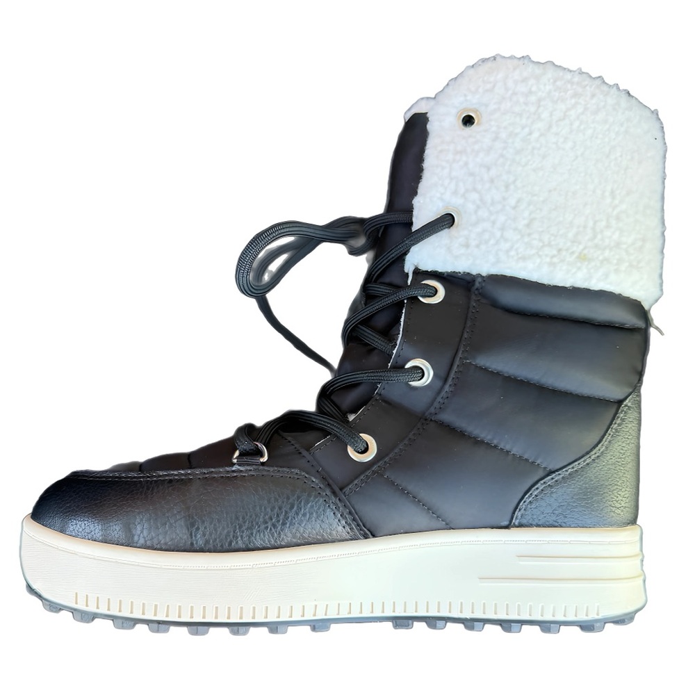 NEW SWIMS Snow Runner winter Boots Black/white (US 8 womens)